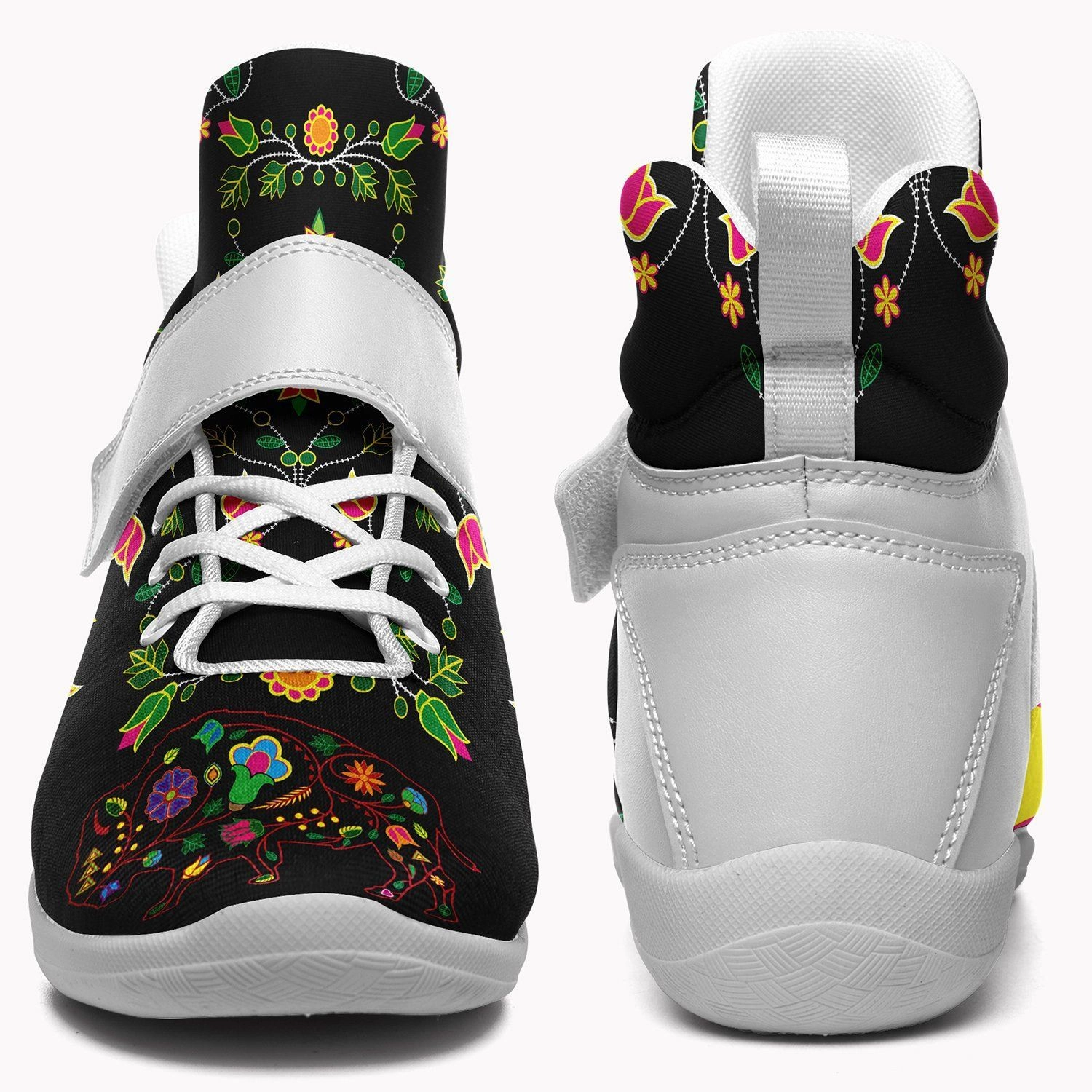 Lebron Basketball Shoe Floral Buffalo Ipottaa Basketball / Sport High Top Shoes - White Sole