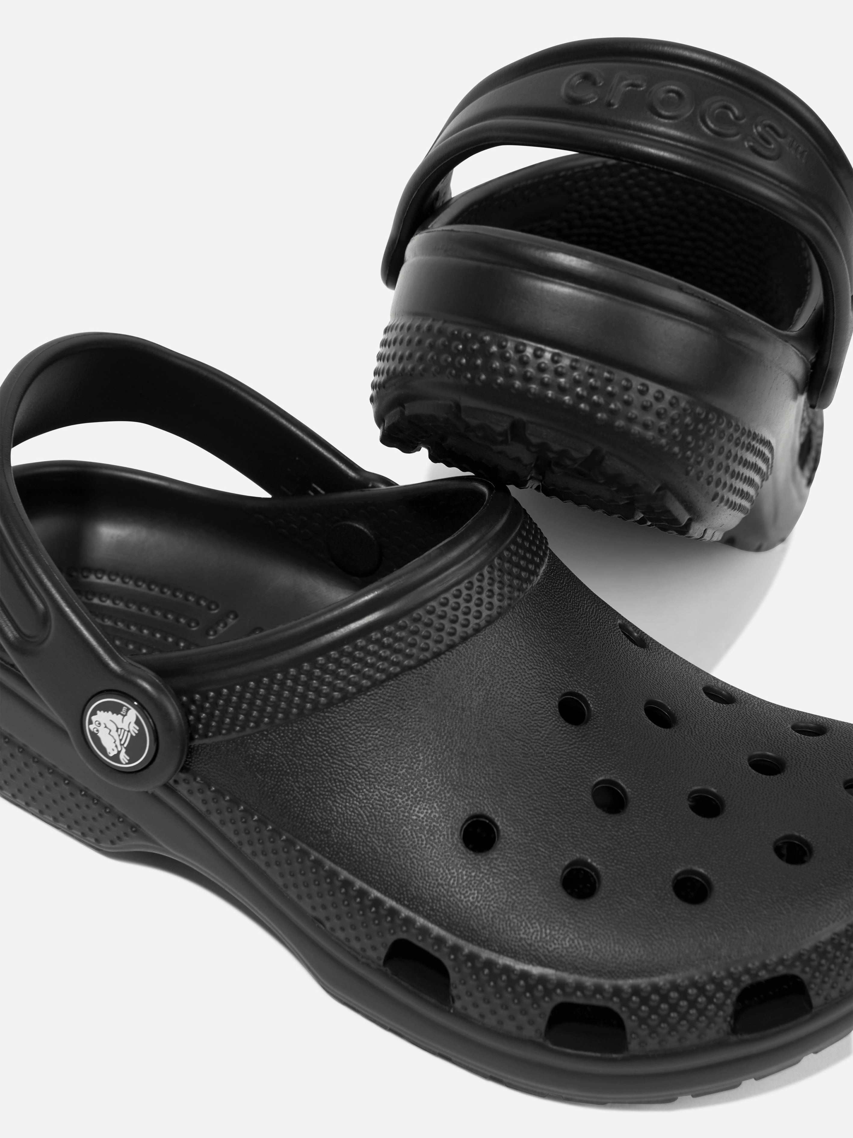 Crocs Kids Classic Clog in Black Givenchy G Clogs