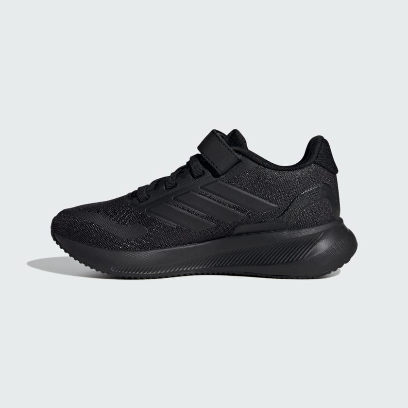 Good Starter Running Shoes Adidas Kid's Runfalcon 5 Hook N' Loop Triple Black Running Soes