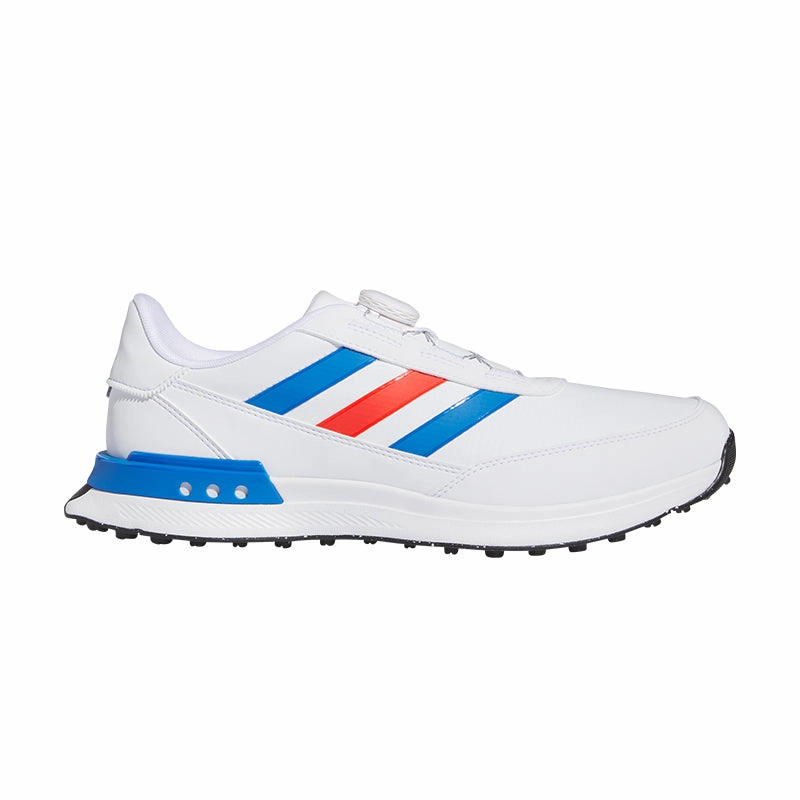 ADIDAS S2G BOA Men's Spikeless Shoes (White/Blue) Best Deal On Golf