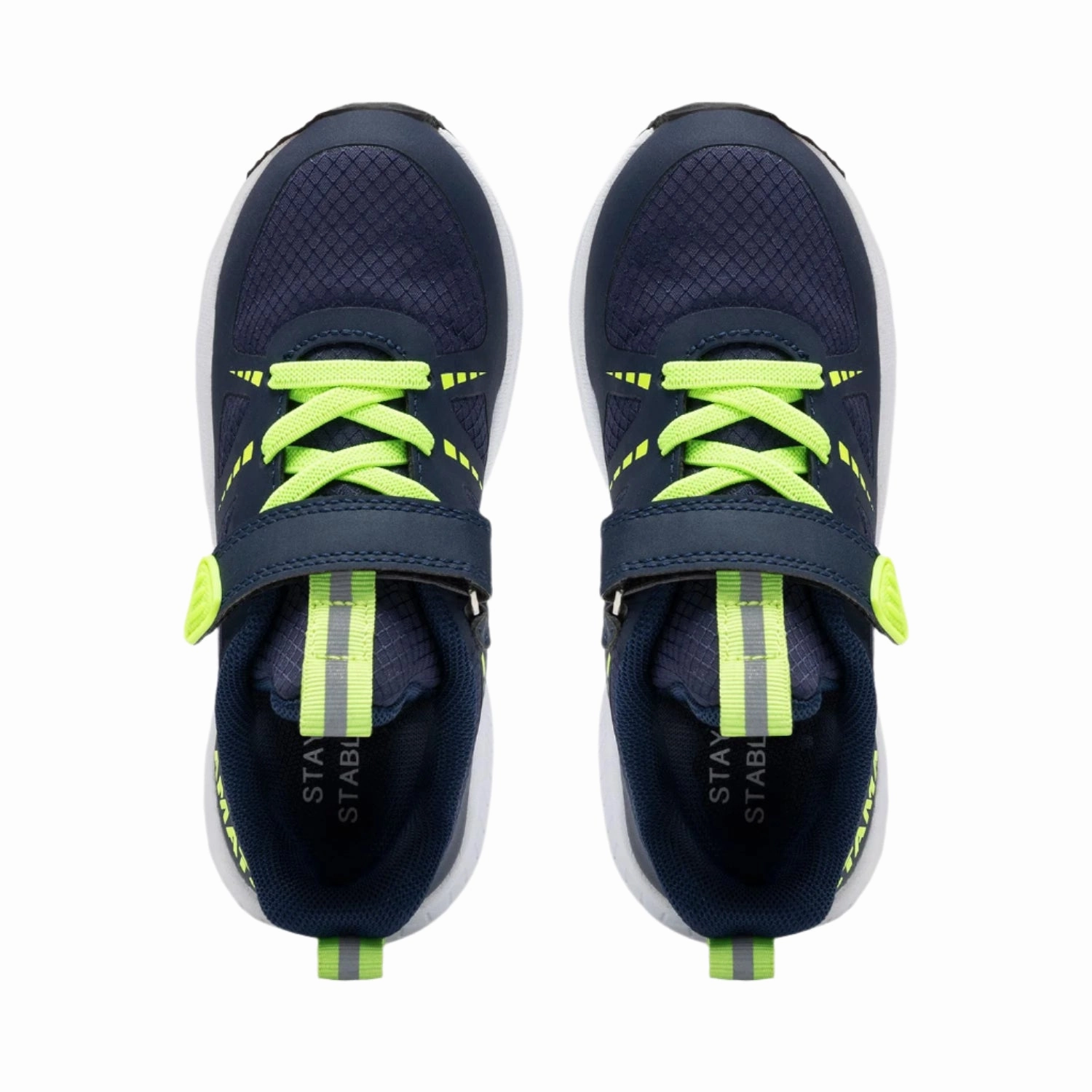 Work Boots Pull Istamax Boys Trainer IMAA3805 Blue/Giallo Neon