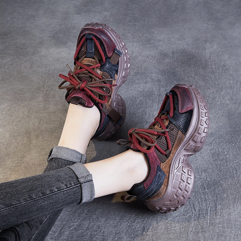 Women Fashion Breathable Chunky Platform Sneakers Gucci Sparkle Sneakers