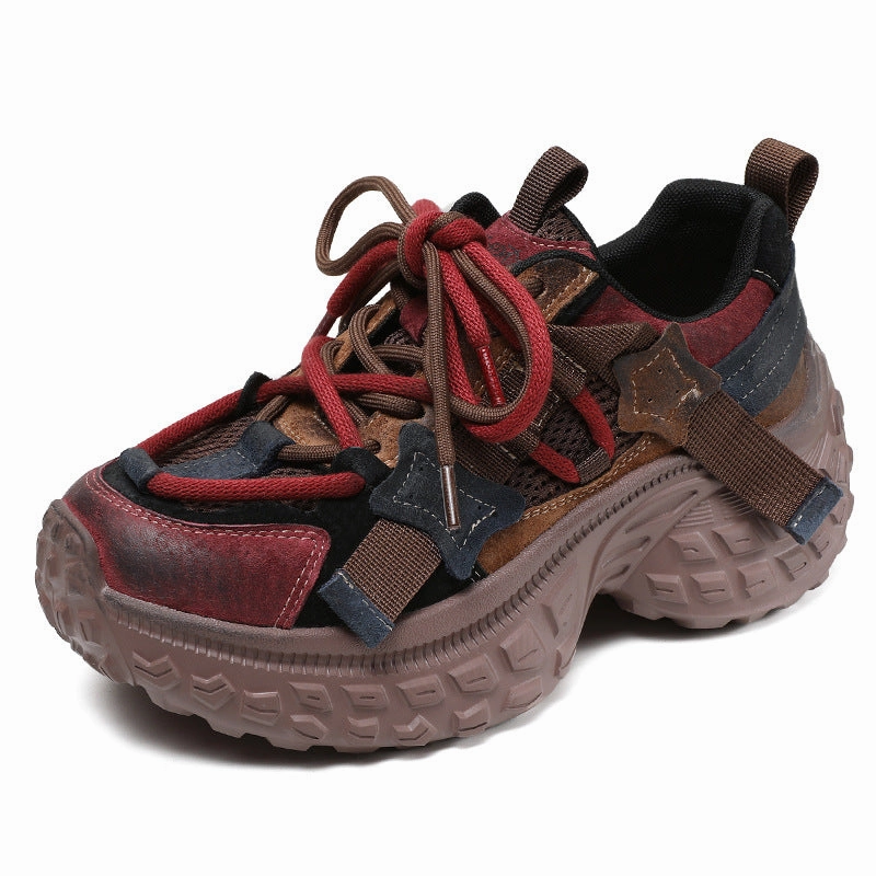 Women Fashion Breathable Chunky Platform Sneakers Bzees Sneakers