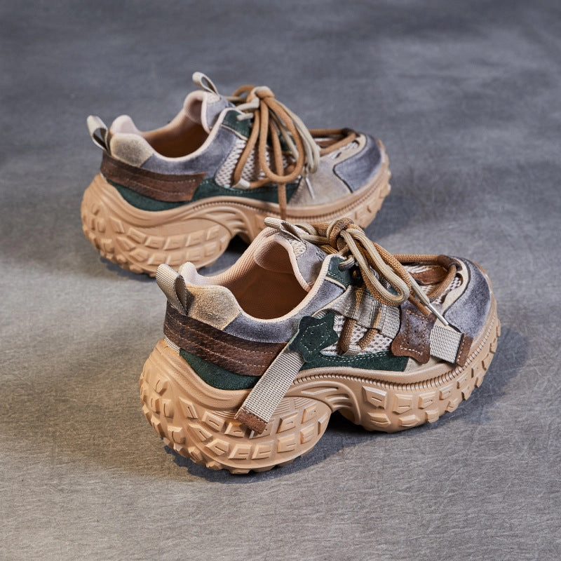 Women Fashion Breathable Chunky Platform Sneakers Best Affordable Sneakers