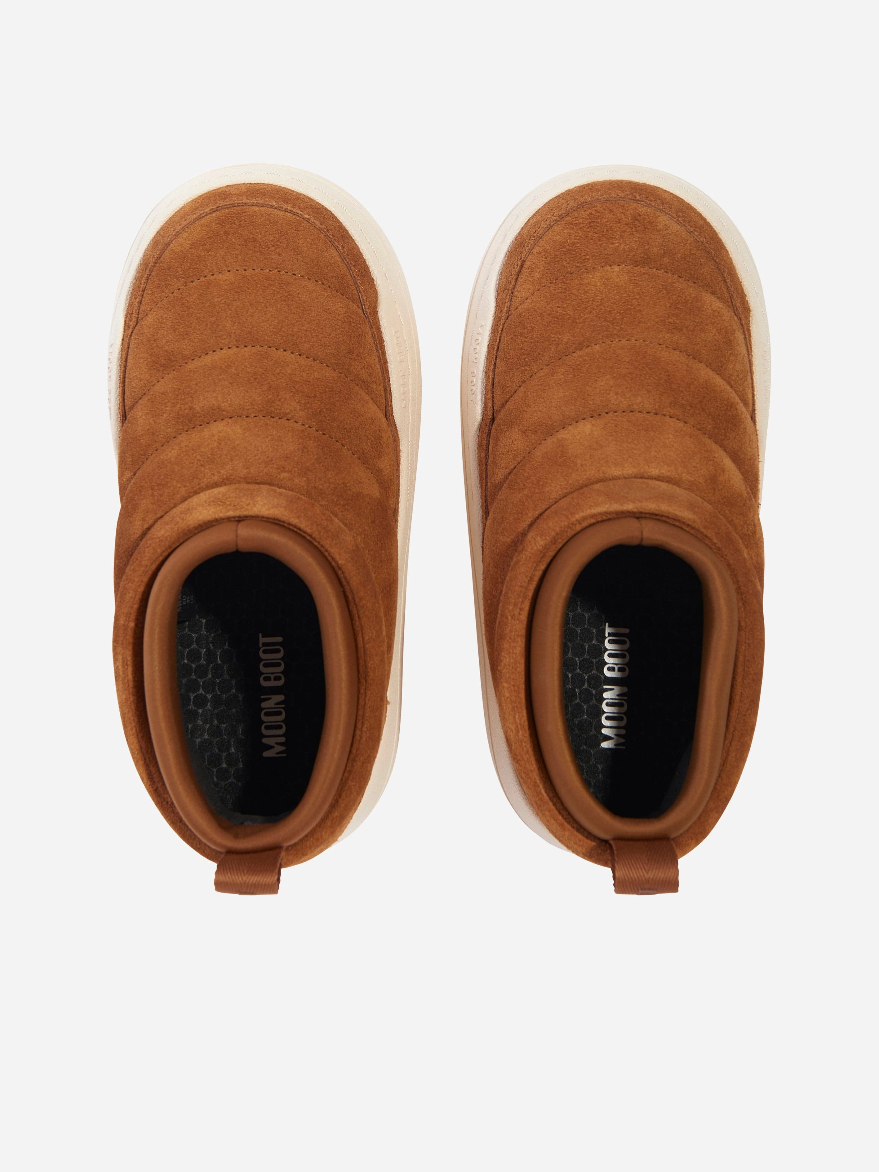 Moon Boot Kids Park Soft Suede Shoes in Brown Chelsea Boots Work