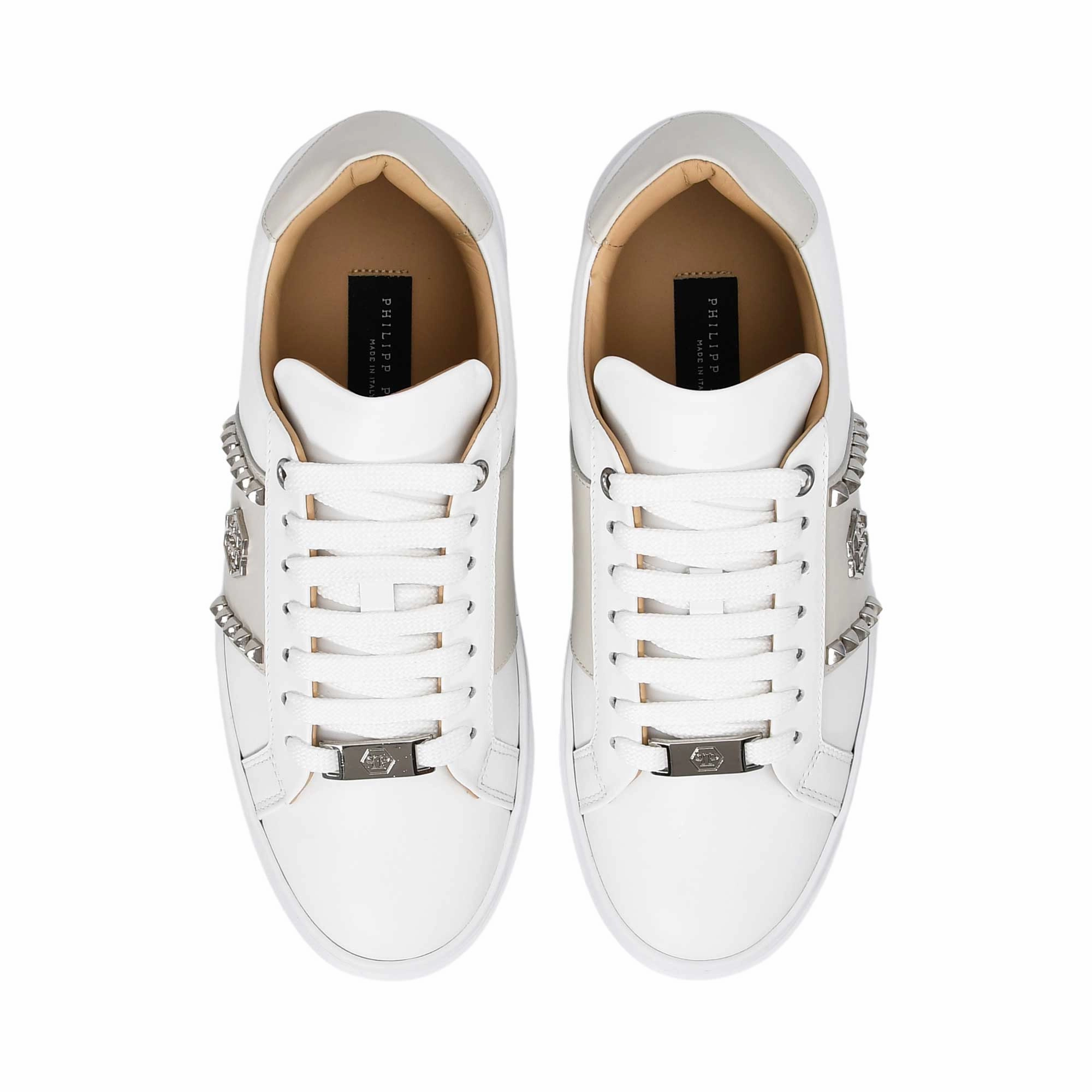 Sneakers Wide Feet Philipp Plein Women's White Low-Top Sneakers