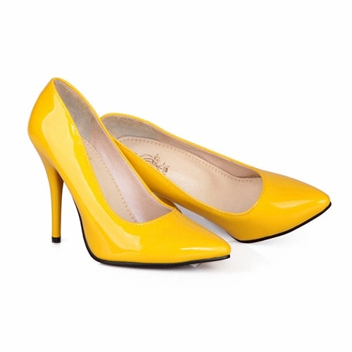 The Most Comfortable Rain Boots Fashion High Heels Pumps Woman Shoes Green Nude Red Blue Women's Heeled Shoes Party Office Wedding Shoes Ladies Large Size 44 47