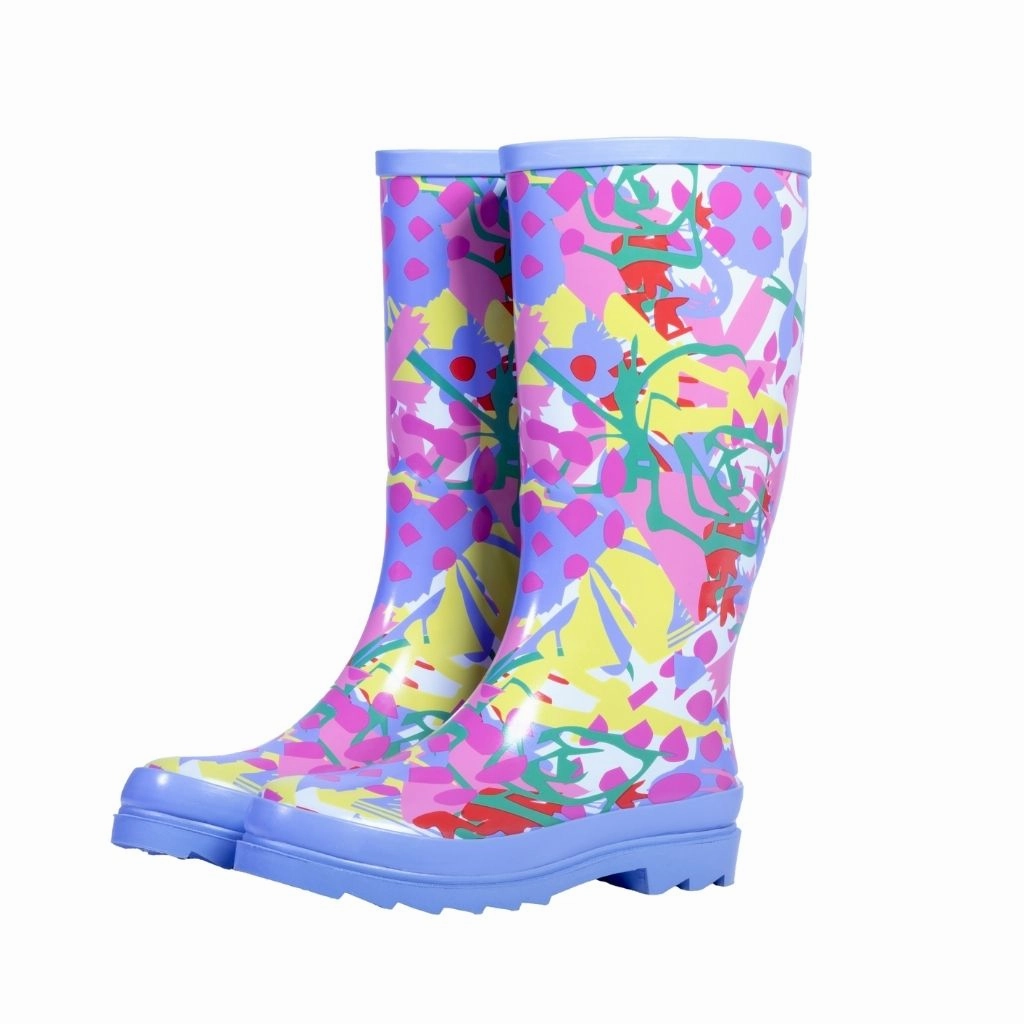 Capelli Of New York Rain Boots LAVENDER FIELDS WOMEN'S RAIN BOOTS