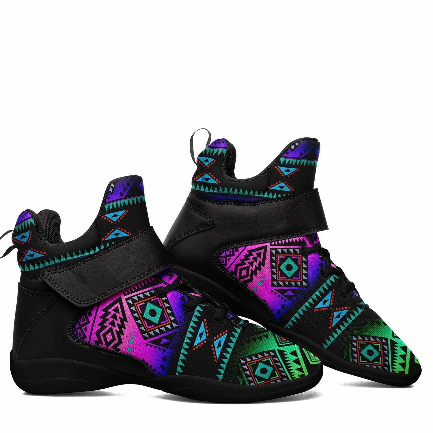 California Coast Sunrise Ipottaa Basketball / Sport High Top Shoes - Black Sole Dunham's Basketball Shoes