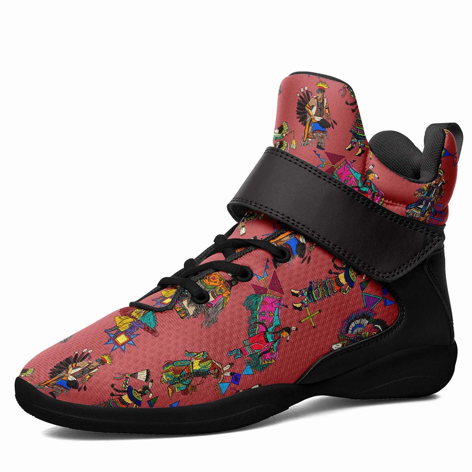 Grand Entry Dancers Terra Cotta Ipottaa Basketball / Sport High Top Shoes - Black Sole Top 10 Basketball Shoes For Outdoor