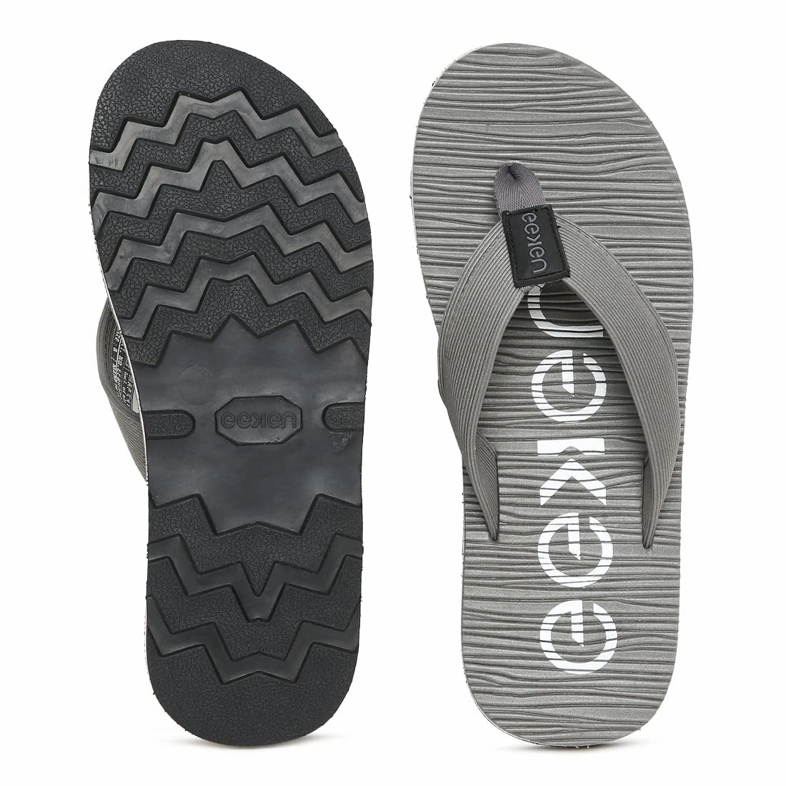 Eeken EFBG3025 Grey Everyday Flip Flops For Men Flip Flops With Heel Lift