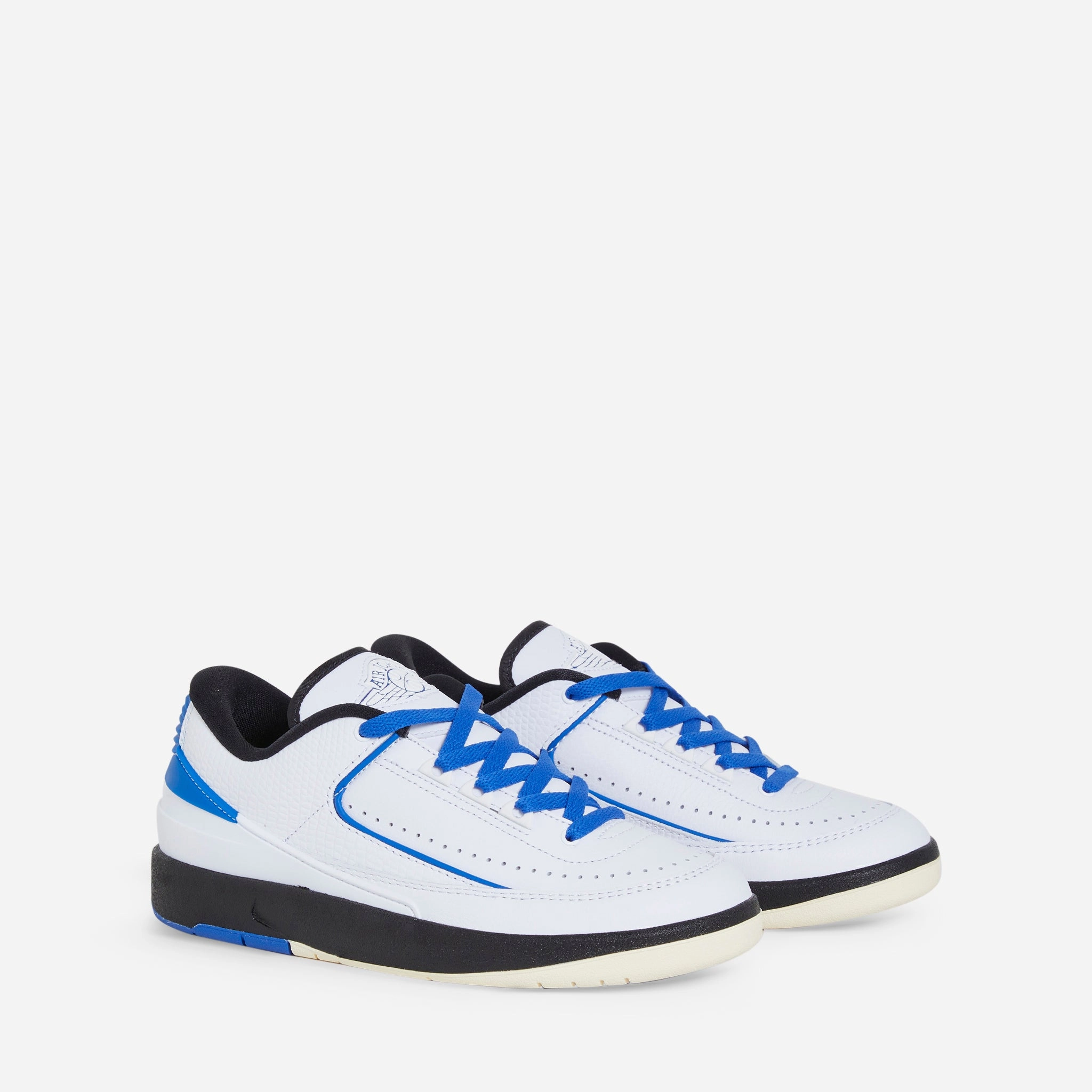 Women's Air Jordan 2 Retro Low White | Varsity Royal | Black | Muslin Matching Shoes For Couples Nike