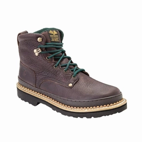 Tree Work Boots Georgia Giant 6-Inch Brown Leather Work Boots G6274