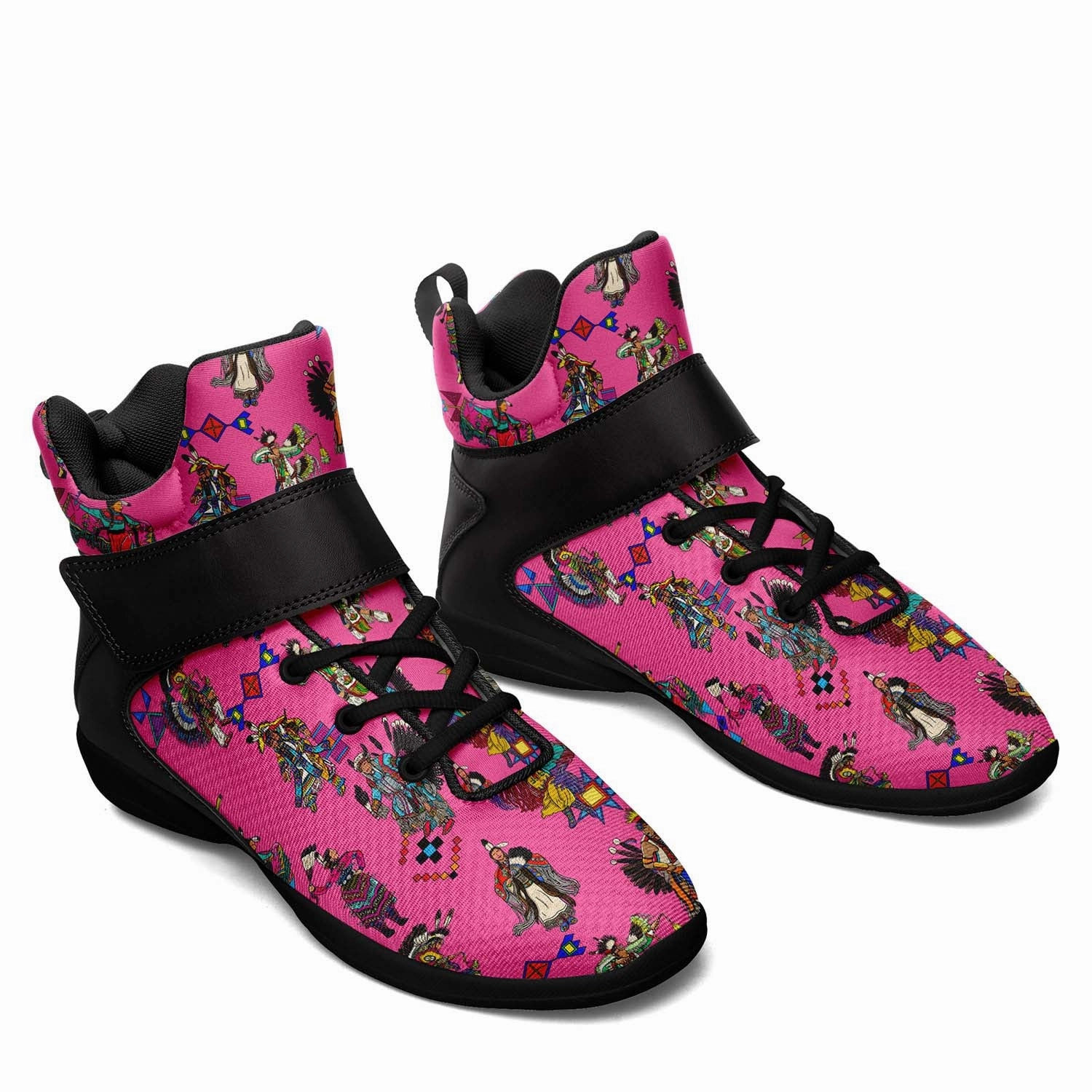 Concord Basketball Shoes Grand Entry Dancer Pink Ipottaa Basketball / Sport High Top Shoes - Black Sole