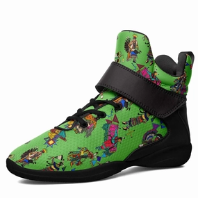 Most Minimal Basketball Shoes Grand Entry Dancers Grass Ipottaa Basketball / Sport High Top Shoes - Black Sole