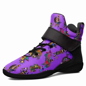 Basketball Shoes Outside Grand Entry Dancers Purple Ipottaa Basketball / Sport High Top Shoes - Black Sole