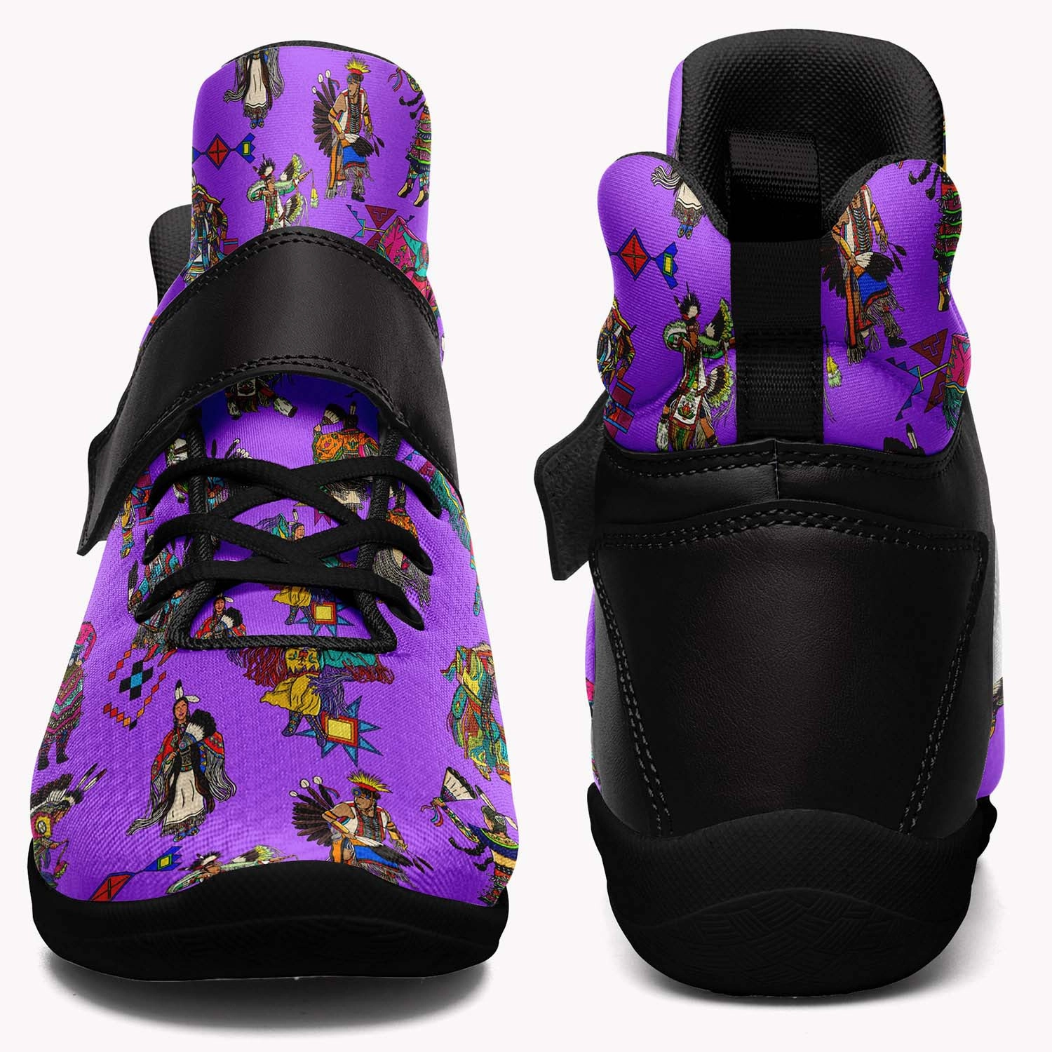 Trae Young 1 Basketball Shoes Grand Entry Dancers Purple Ipottaa Basketball / Sport High Top Shoes - Black Sole