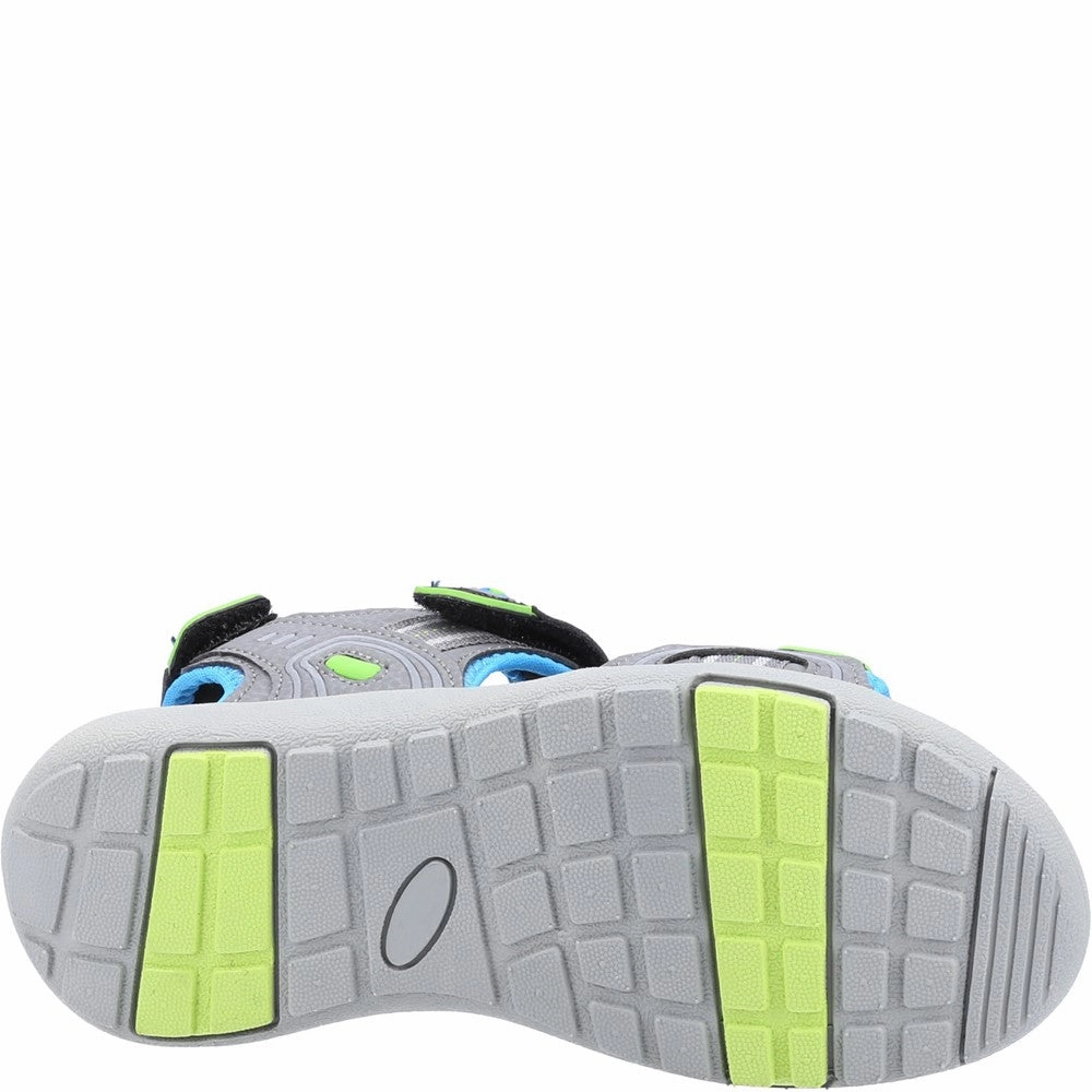 Pronation Shoes Walking Grey Mario Quarter Strap Junior Sandals