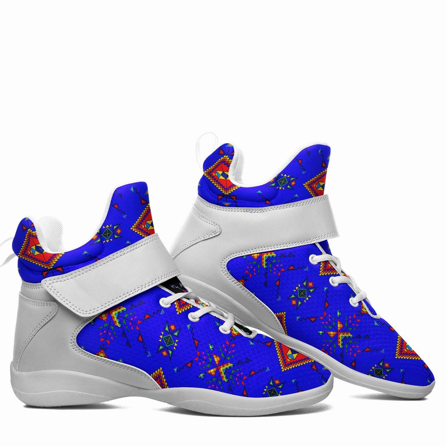 Best Basketball Shoes Under 80 Buffalo Jump Blue Ipottaa Basketball / Sport High Top Shoes - White Sole