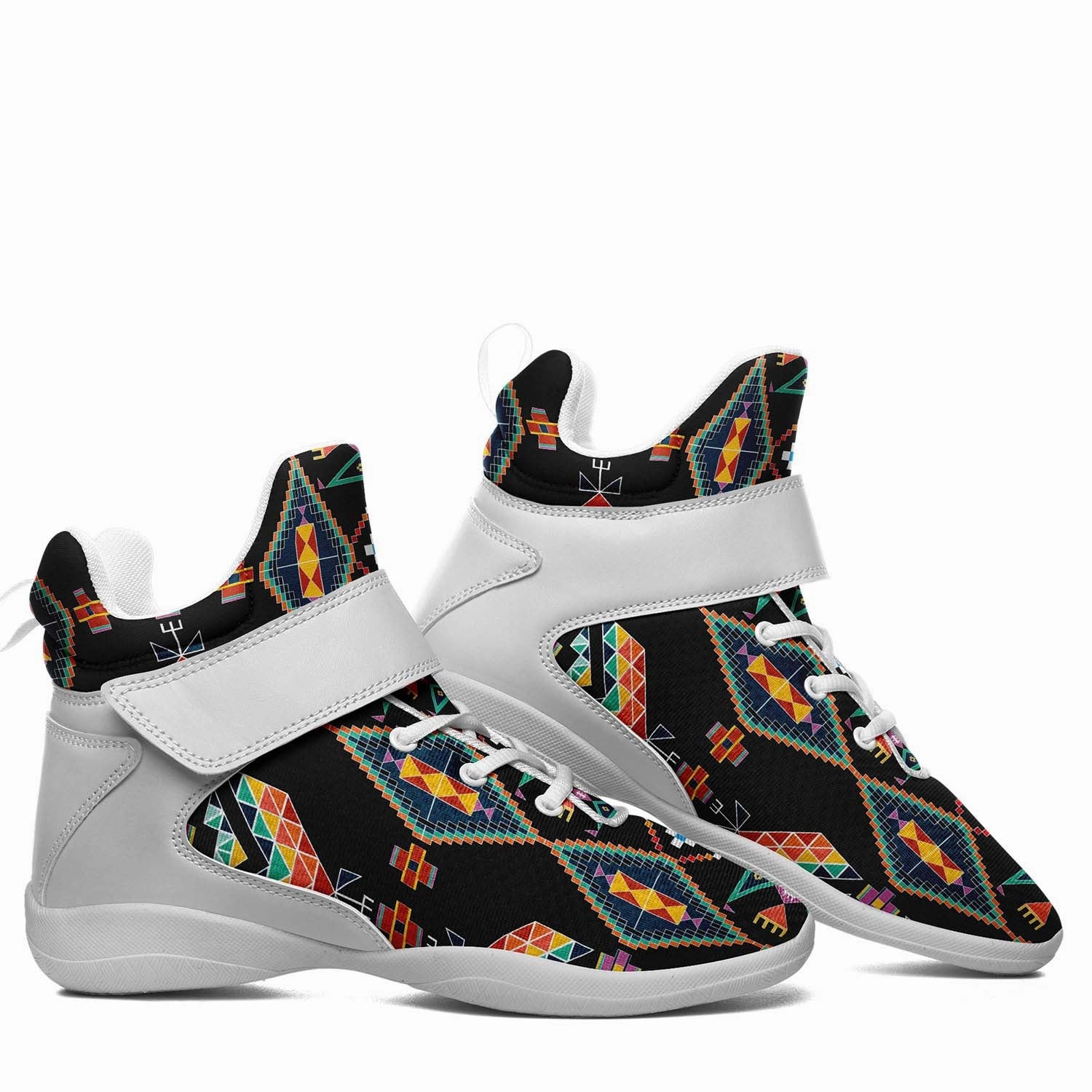 Travois Tipi Black Ipottaa Basketball / Sport High Top Shoes - White Sole Barefoot Basketball Shoes