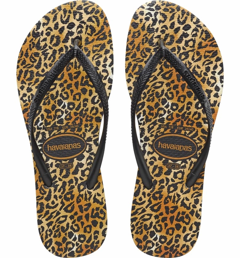 Soccer Flip Flops 4145480 SLIM LEOPARD SANDAL