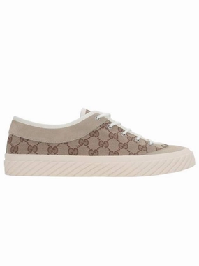 Gucci GG Canvas Low Top Sneakers Beige Deadpool Sneakers
