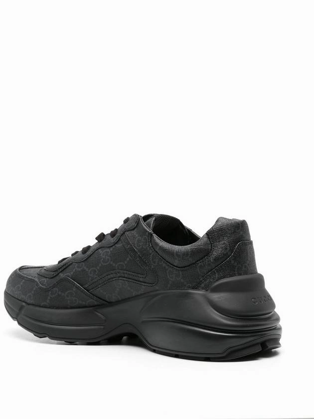 Sell My Sneakers Gucci GG Print Rhyton Low Top Sneakers Black