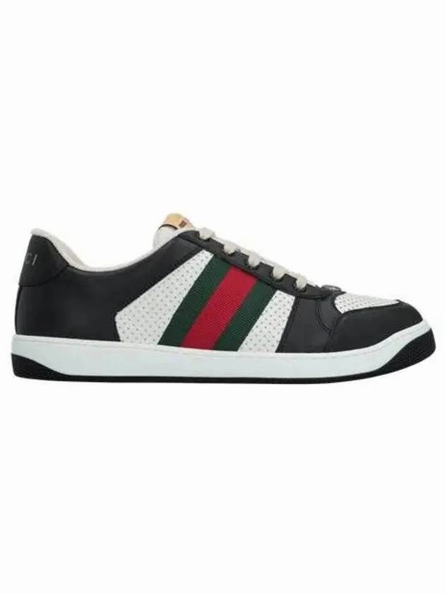 Gucci Men's Screener Low Top Sneakers Black America's Cup Sneakers