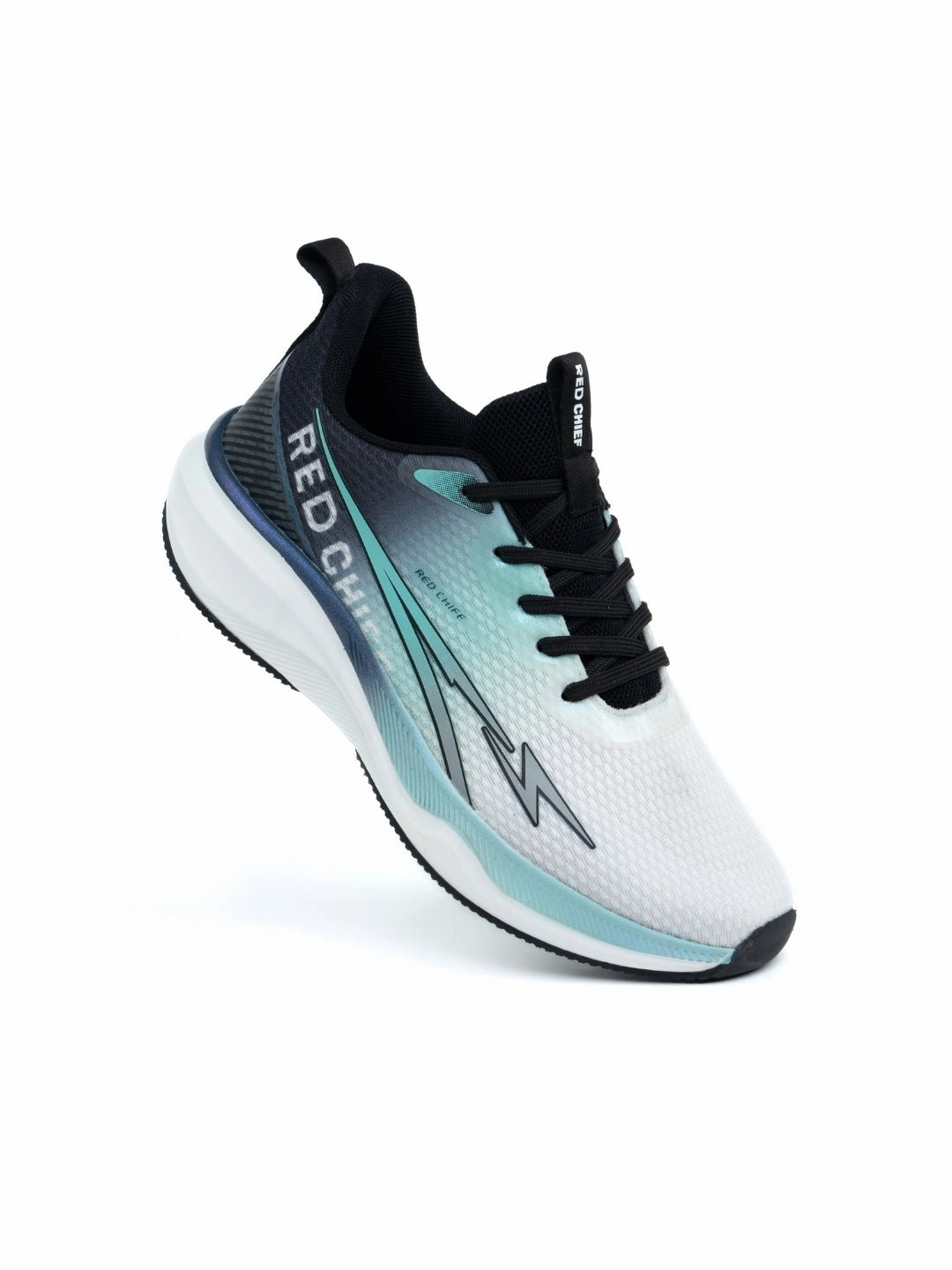 Red Chief Sports Black-Gray Running Shoes For Men R1714 F021 Running Shoes Outside