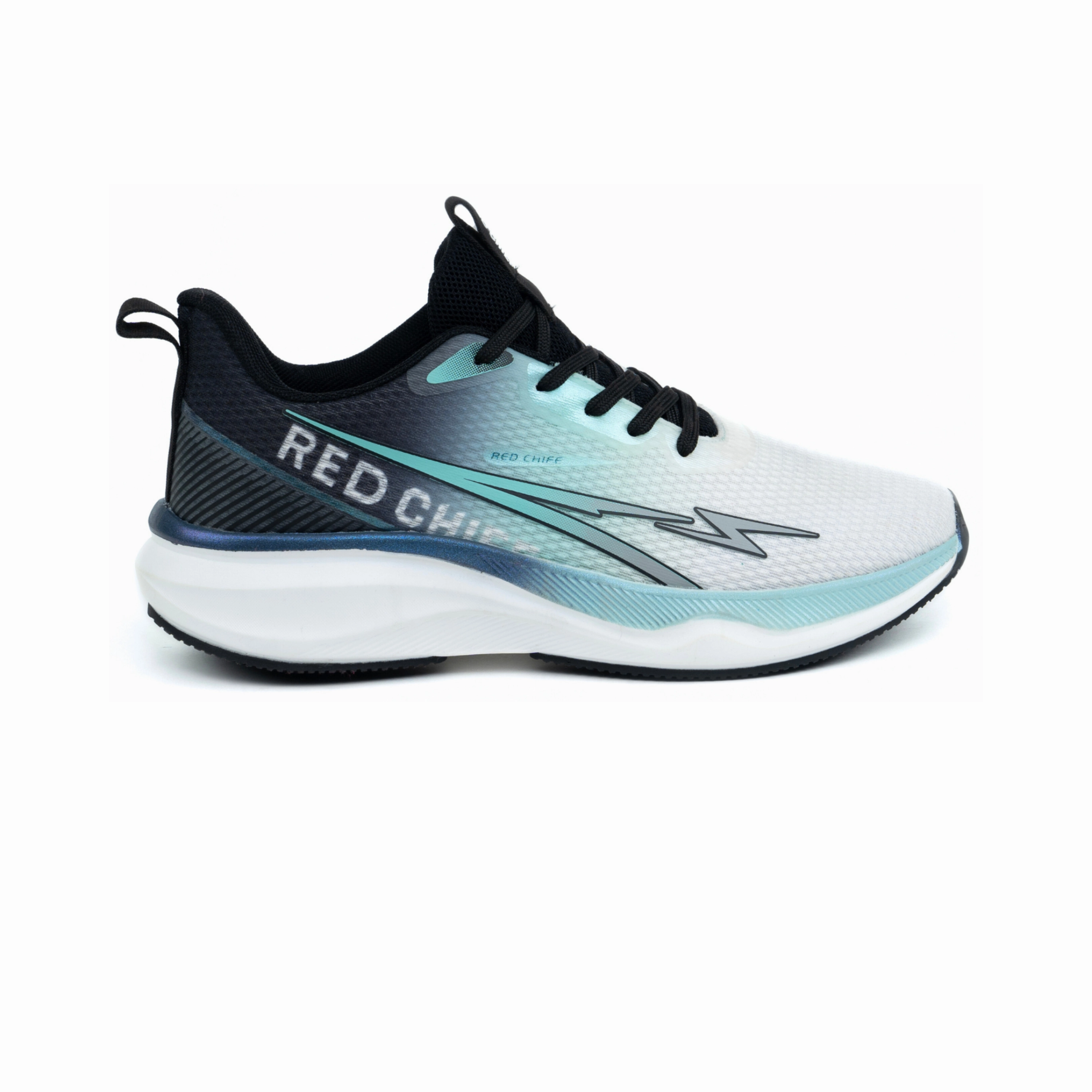 Red Chief Sports Black-Gray Running Shoes For Men R1714 F021 Running Lightweight Shoes