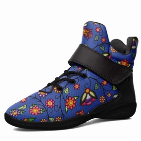 Most Popular Basketball Shoes Worn By Players Heartbeat Petals Blue Ipottaa Basketball / Sport High Top Shoes - Black Sole