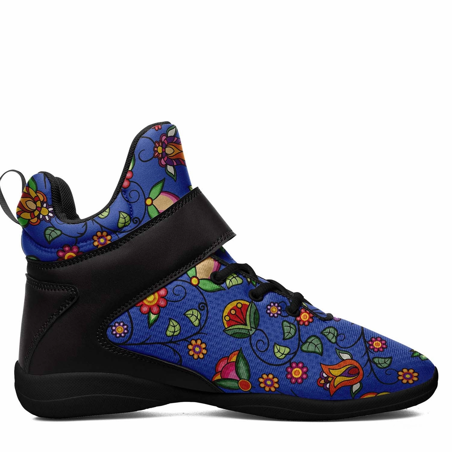 Heartbeat Petals Blue Ipottaa Basketball / Sport High Top Shoes - Black Sole 2e Basketball Shoes