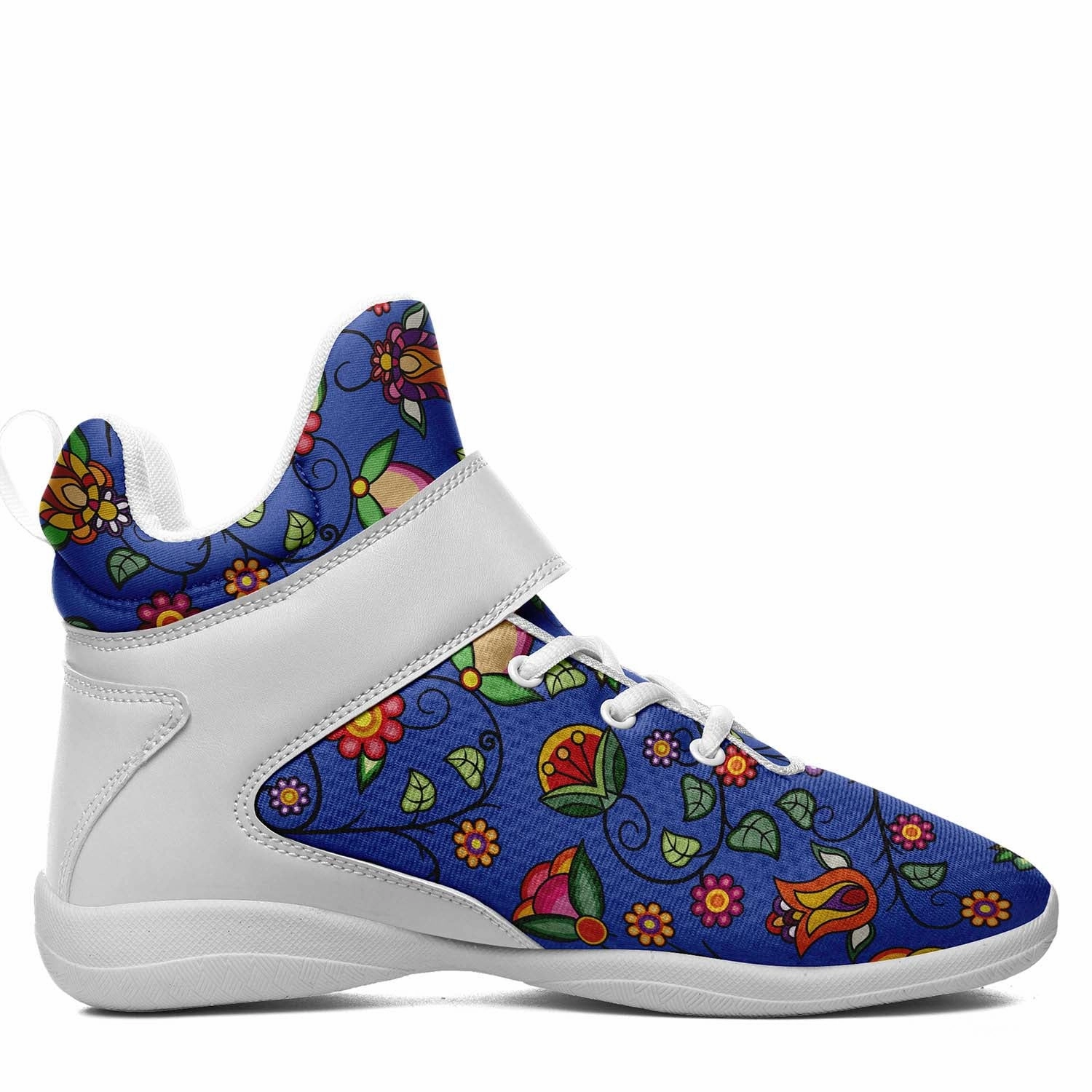 Power Basketball Shoes Heartbeat Petals Blue Ipottaa Basketball / Sport High Top Shoes - White Sole