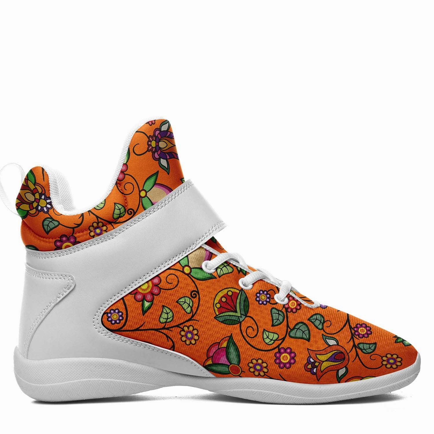 Best Basketball Shoes For Cheap Heartbeat Petals ECM Orange Ipottaa Basketball / Sport High Top Shoes - White Sole