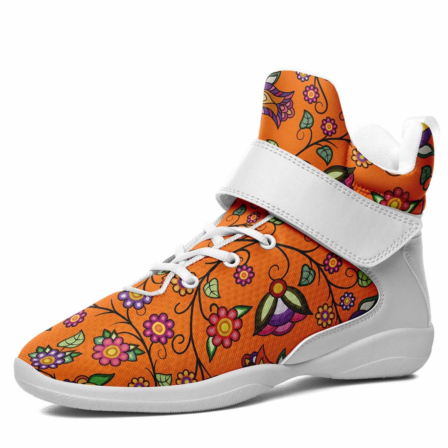 Heartbeat Petals ECM Orange Ipottaa Basketball / Sport High Top Shoes - White Sole Foamposites Basketball Shoes