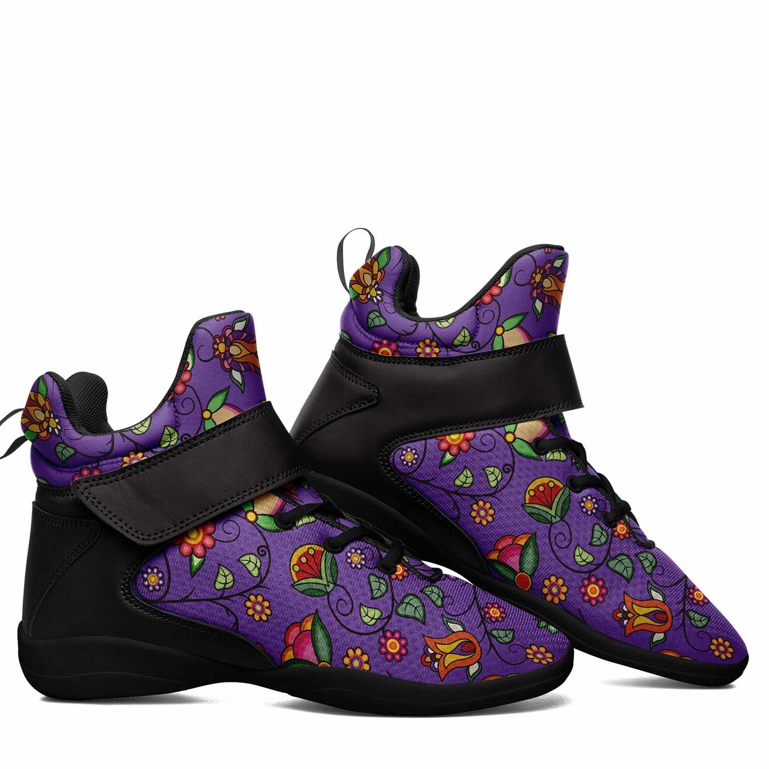 Heartbeat Petals Purple Ipottaa Basketball / Sport High Top Shoes - Black Sole Kd17 X Alchemist Basketball Shoes