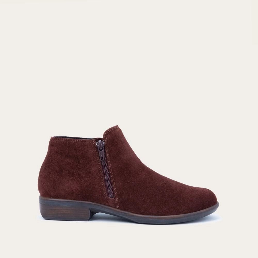 Slouch Leather Ankle Boots Helm | Suede | Cabernet