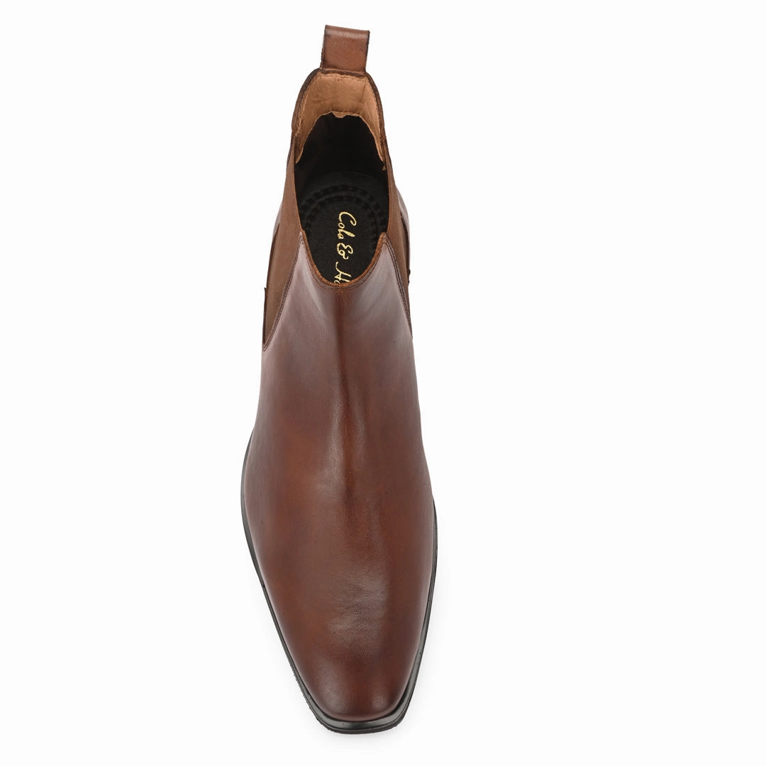 Chelsea Boots Sneaker Sole Handcrafted Elegance Tan Leather Chelsea Boots