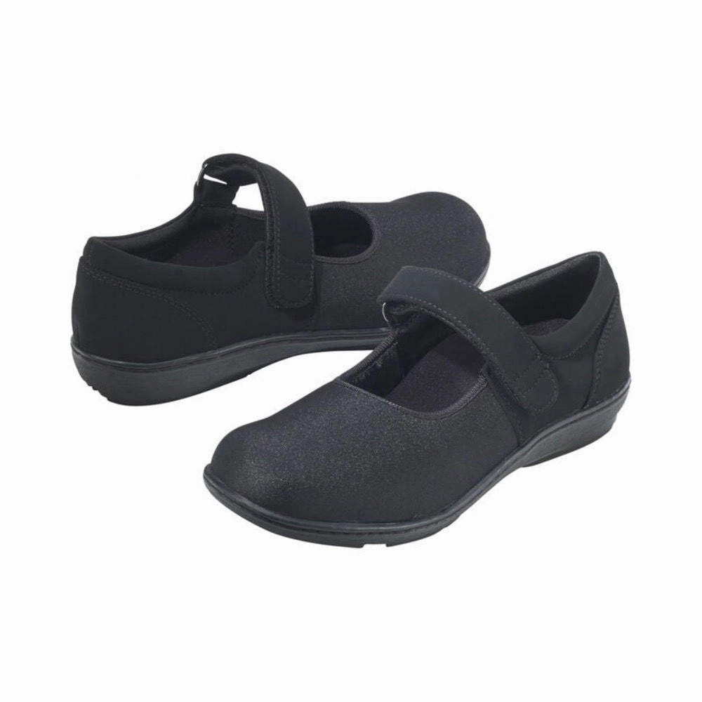 Aetrex Women's Berries Helen Knit Stretch Mary Jane Black