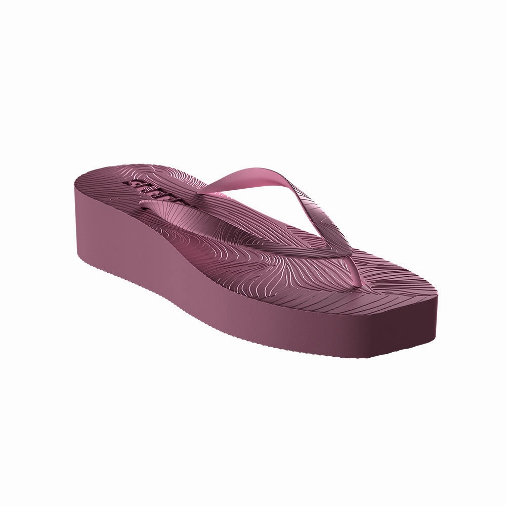 Footprint Flip Flops High Platform Burgundy