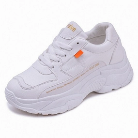 Hot High Sneakers Hot White Sneakers Women Shoes Woman Vulcanized Shoes Platform Chunky Sneakers Casual Dad Shoes Sneakers Spring Female Flats