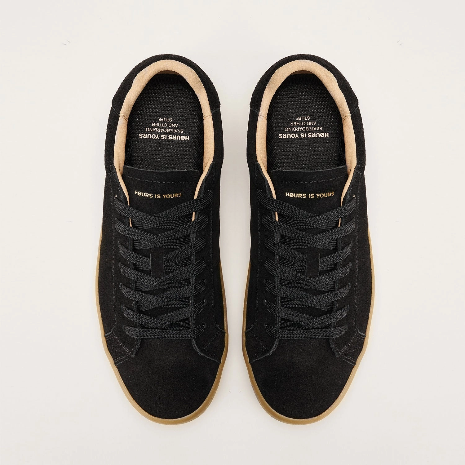 Hours is Yours Skateboard Shoes Hours C71 Black/Gum Dukes Skate Shoes