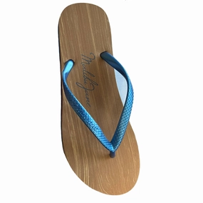 HUNTINGTON FLIP FLOPS WOOD NAVY Rei Hoka Flip Flops