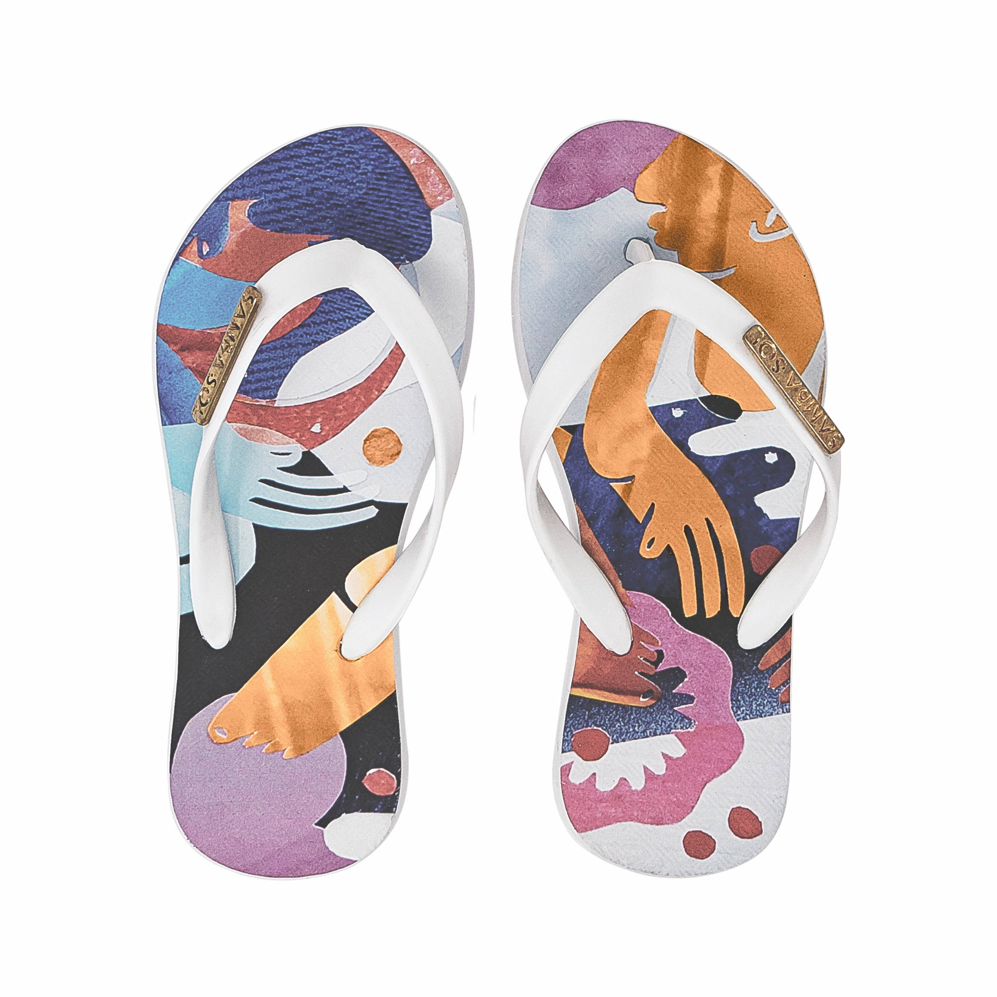 Flip Flops And Jeans Samba Sol Kid's YoungArts Collection Flip Flops - Nadia Wolff