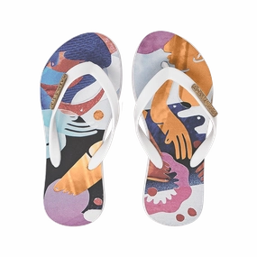 Samba Sol Kid's YoungArts Collection Flip Flops - Nadia Wolff Gypsy Soul Flip Flops