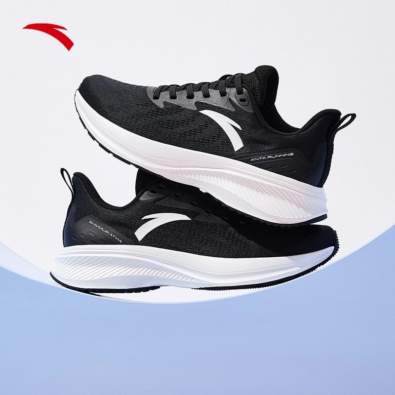 Snow Boots 13 ANTA WOMEN Easy run Running Shoes 1224B5534-5- Black (Kasut Larian)