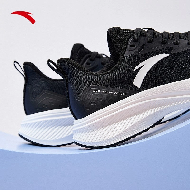 ANTA WOMEN Easy run Running Shoes 1224B5534-5- Black (Kasut Larian) Lightweight Warm Snow Boots