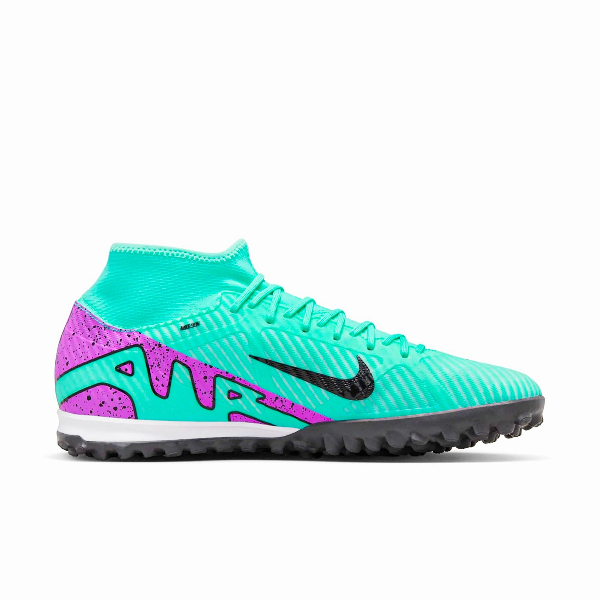 Texas Longhorns Nike Shoes Nike Zoom Superfly 9 Academy Turf Soccer Shoes (Hyper Turquoise/Fuchsia Dream)