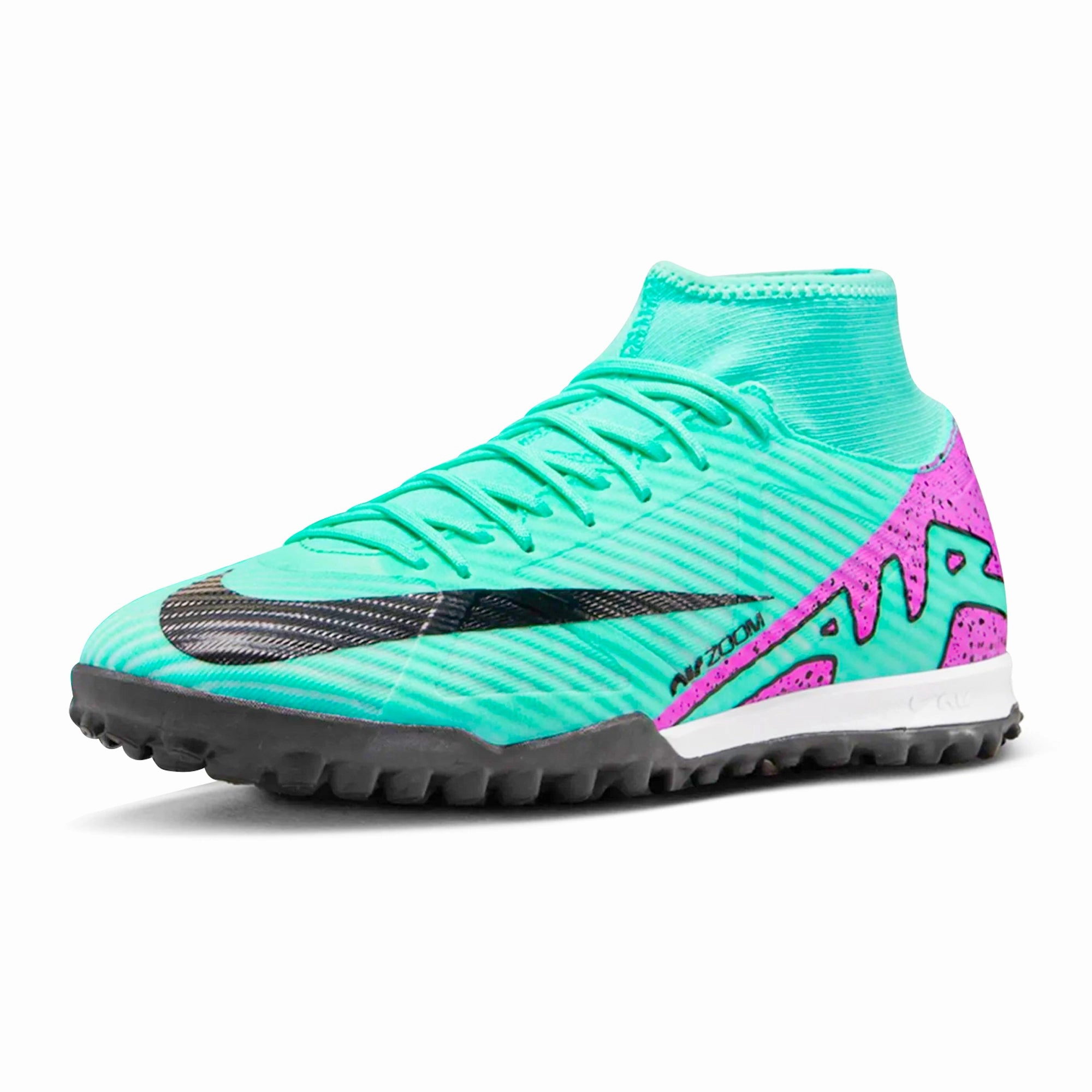 Nike Zoom Superfly 9 Academy Turf Soccer Shoes (Hyper Turquoise/Fuchsia Dream) Nike Shoes Exchange Policy