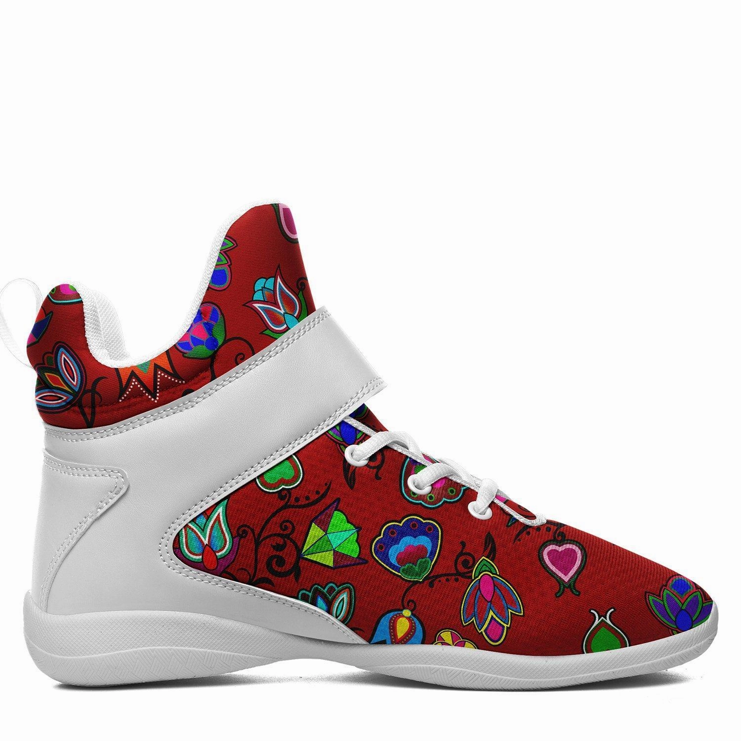 Indigenous Paisley Dahlia Ipottaa Basketball / Sport High Top Shoes - White Sole Basketball Shoes Under 100